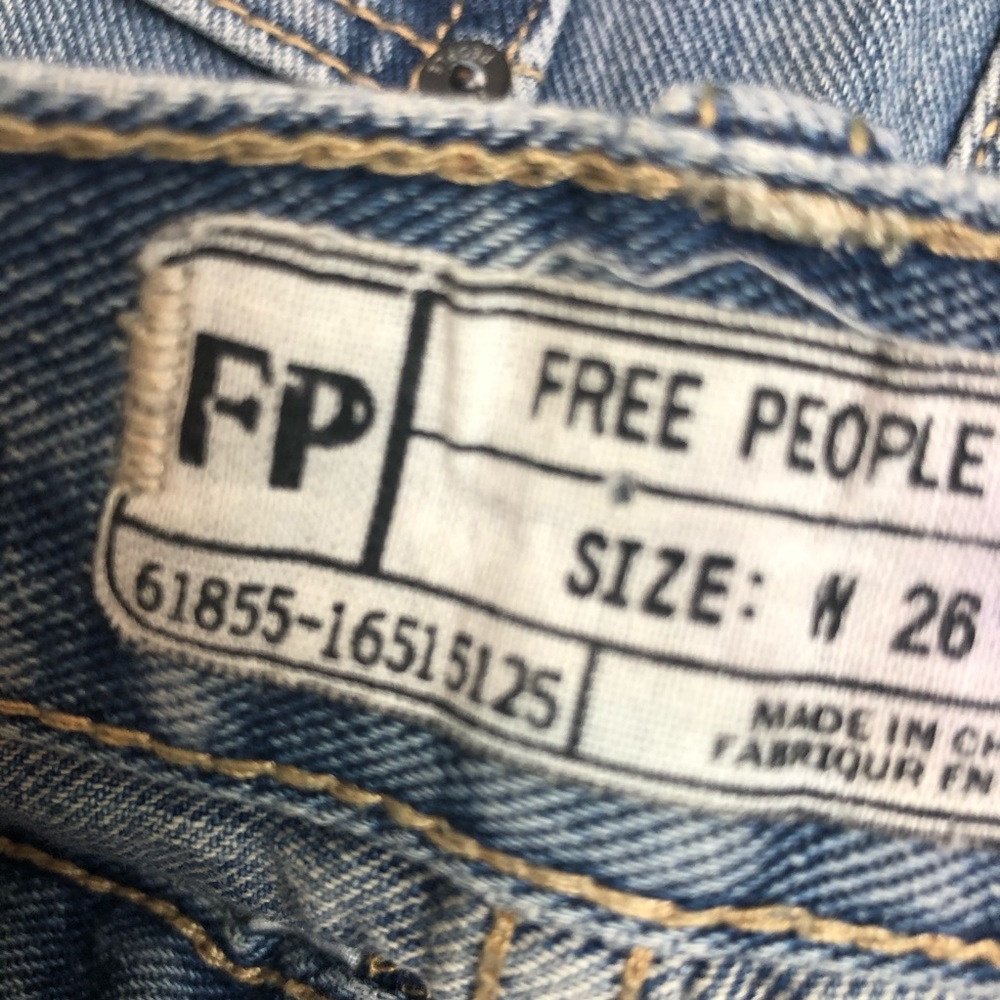 Free People Distressed Denim Shorts - Picture 5 of 5